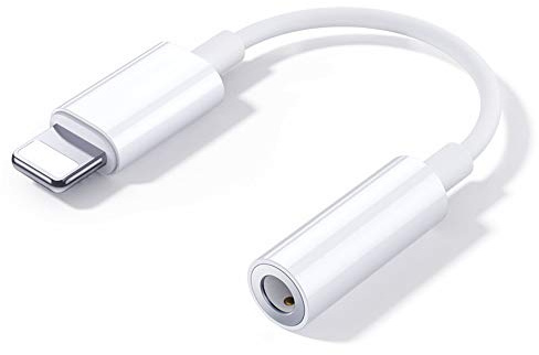 Adaptateur Lightning Jack 3, 5 mm Prise [Certifié Apple MFi] Adaptateur Ecouteur Casque Cable Auxiliaire AUX Compatible avec iPhone 14/13/12/11/Pro/Pro Max/Xs/XR/X/8/7