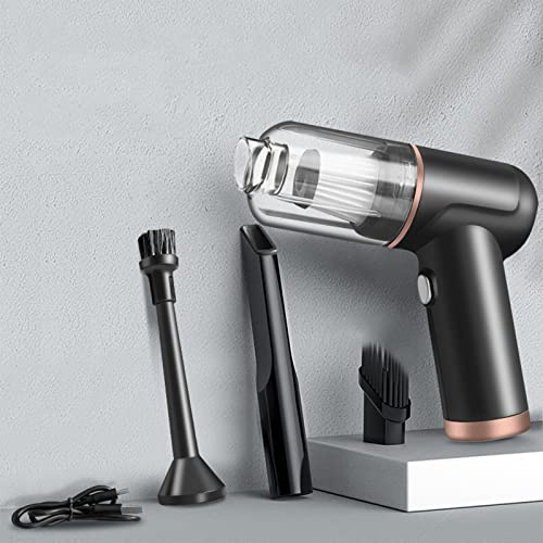 WAGNUS Aspirapolvere Portatile Senza Fili da 6KPa Potente Potenza di aspirazione, filtraggio HEPA e Contenitore per la Raccolta Facile da Pulire, Cavo di Ricarica USB Incluso, per Auto/Camper/camio