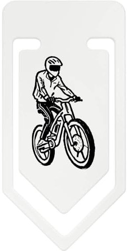 Azeeda 141mm 'Elektrisches Fahrrad' Riesige Plastik Büroklammer (CC00083921)