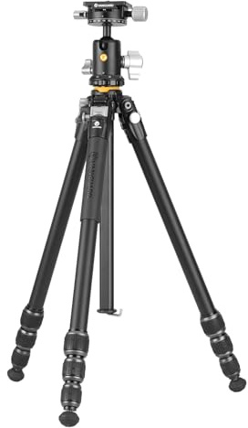 Vanguard Veo 5 234AB110S Trípode para cámara de Foto Profesional | Con columna, Rótula de Bola, Aluminio, Cerrado: 57,5cm, Extendido: 162cm, Soporta hasta 10kg