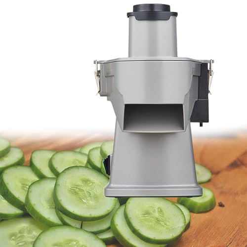 Beachtiful Picadora Eléctrica de Verduras 4 en 1, Procesador de Alimentos Compacto, Rallador de Queso, Cortador Comercial de Patatas Fritas, Trituradora y Cortadora de Verduras