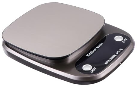 Garneck Báscula de Cocina Digital Portátil Recargable de 3 Kg/0 1 G de Acero Inoxidable Precisa para Alimentos Joyas Y Uso en La Cocina