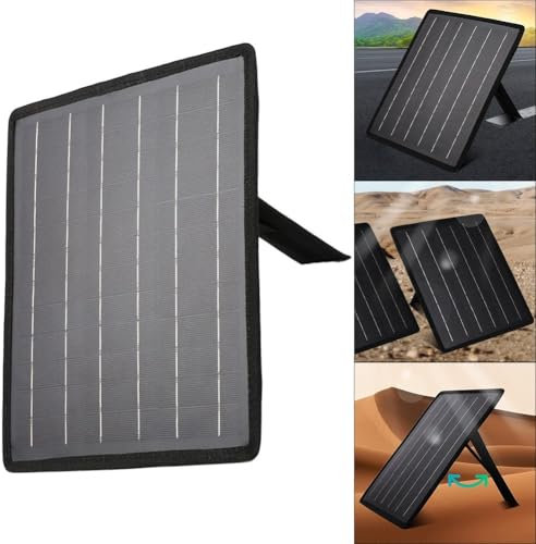 Chargeur et mainteneur de batterie de voiture solaire 10 W, 28,5 x 26,5 x 0,2 cm, kit de charge portable étanche pour voiture, moto, bateau