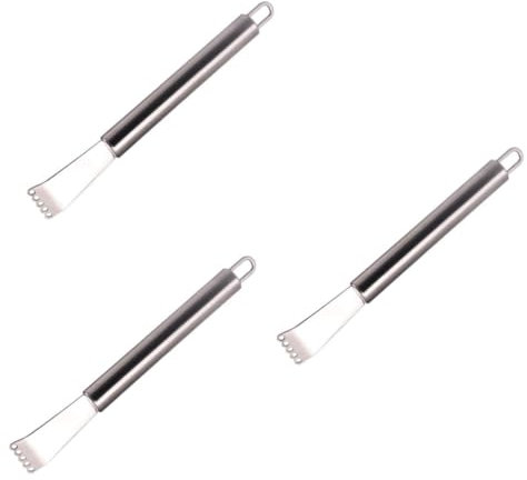 Amosfun 3 Pz Pela Frutta Pela Arancia Scorza di Sbucciatore di Frutta Pela Pelafrutta in Acciaio Inox Silver
