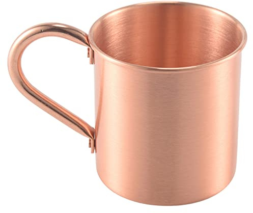 Giggelling Pure Copper Mug Solid Smooth Without Inside Liner For Cocktail Coffee Beer Milk Water Cup Home Bar Drinkware Cool