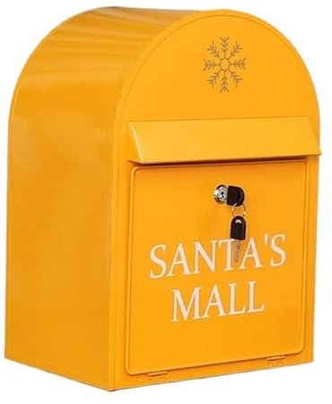 Boîte aux lettres jaune moderne pour petits colis et magazines pour toutes les livraisons