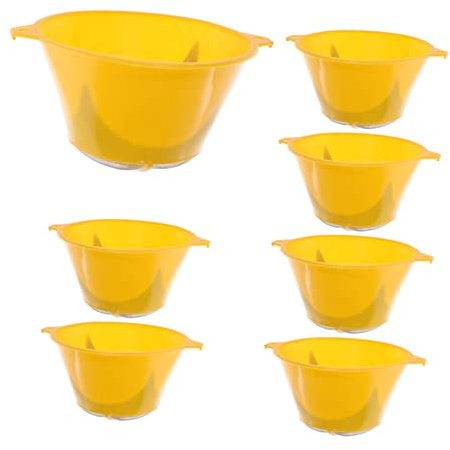 TOBBOMEY 10pcs Small Size Reusable Paint Strainers Fine Mesh Paint Filter Funnels for Water Based Strainers for Food Residue and Oil Filtration