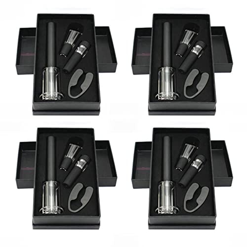 MVOSJFIE 16 Pcs Air Pressure Pump Bottle Opener Gift Box Includes Wine Opener Kit Vacuum Stopper and Wine Pourer Tool