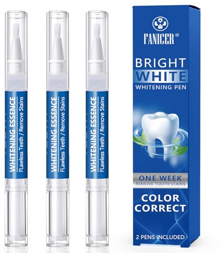 3 Stück Bleaching Stift Zähne, Zahnaufhellung,Teeth Whitening Pen,Zähne Aufhellen Efficiently Flecken Entfernen,Schnelles Bleaching Zähne Anwendungen