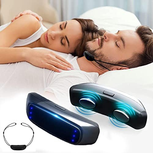 Dispositif Anti-ronflement Électrique, Détection Intelligente du Son Dispositif De Ronflement pour Améliore la Qualité du Sommeil et Soulage la Fatigue, Confortable à Porter
