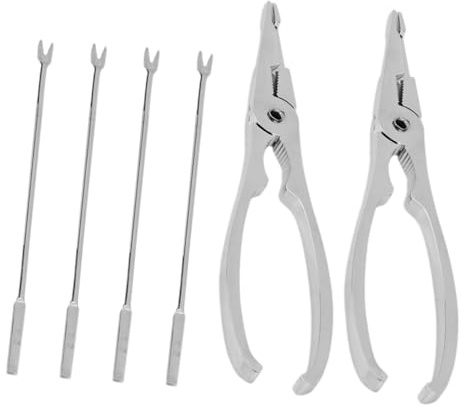 Homoyoyo Kit de Herramientas para Mariscos de 6 Piezas Tenazas Marisco Acero Inoxidable Pinza y Galletas de Cangrejo para Cocina | Juego Reutilizable, Fácil de Usar, para Marisco Compacto, Práctico, Apto para Cocina y Mesa