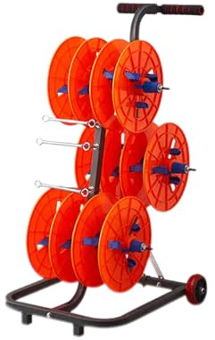 Kabeltrommelgestell Mit Rädern, Mehrachsiger Kabelwagen Auf Rädern, Aufbewahrung For Kfz-Kabel, For Baustellen Und Den Einzelhandel(6 trays)