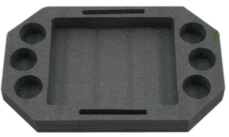 Bandeja flotante de piscina – Tabla de servicio de impermeable con separadores, gran bandeja flotante de piscina de 21,65 x 13,77 x 2,55 pulgadas para playa, natación al aire libre, borde de