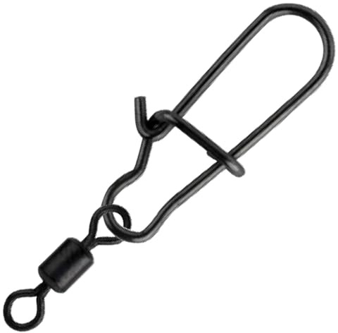 Spro Matt Black Easy Snap + Rolling Swivel - Snaps