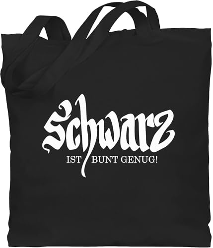 Shirtracer - Baumwolltasche - Nerd Geschenke - Schwarz ist bunt genug