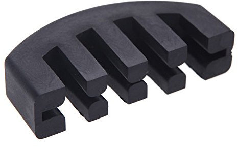 Fransande Gummi Daempfer Schalldaempfer 4/4 Violine Geige Leicht Praxis Schwarz