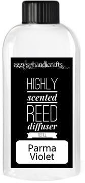 PARMA VIOLET Handmade Highly Scented Reed Diffuser 100ml Refill Air Freshener for Home