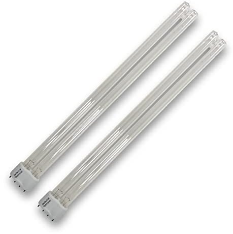 Finest-Filters Twin Pack 36w PLL Replacement UV Bulb Lamp For Pond UV Sterilisers & Clarifiers Filters UVC