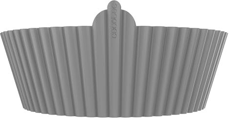 Cecotec Teglia per Friggitrice ad Aria 3 Pezzi Circolari Cecofry Bucket Pack Accessories S. 19x6cm, Alta Qualità, Senza BPA, 130g ciascuno, Riutilizzabile, Temperature -40°C a +250°C