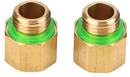 2 Stück Sprinkler Adapter, Sprühgeräte Reduzieradapter, G3/8 Innen Gewinde an G1/4 Außen Gewinde Wasser Rohr Sprüh kopf Zerstäubung Rasen Hochdrucksprüher Sprühwerkzeug Adapter