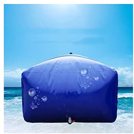 PVC-Wasserspeicherblase, Großraum-Wasserspeicherbehälter, Tragbarer Notfallspeicher für Wasser, Weicher Trockenheitsresistenter Wassersack Wassertank (Farbe : Blau, Größe : 1000L/1.5X1.2X0.6m)