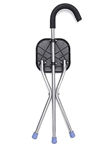 Kryckor, käpp med fällbar sits - tjock käpp av aluminiumlegering Pall Kryckstolssäte Trebens käppsäten Mycket justerbar käpp hög unisex för äldre som gåva beautiful scenery