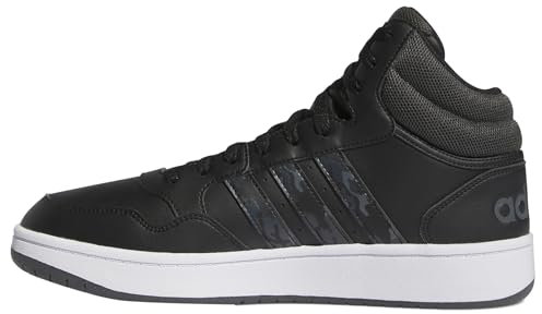 adidas Herren Hoops 3.0 Mid Lifestyle Basketball Classic Vintage Shoes Schuhe, core Black/Grey six/Cloud White, 44 EU