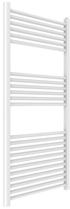 Kiamami Valentina - Termarredo per il bagno 60x120 in acciaio bianco 23 tubi