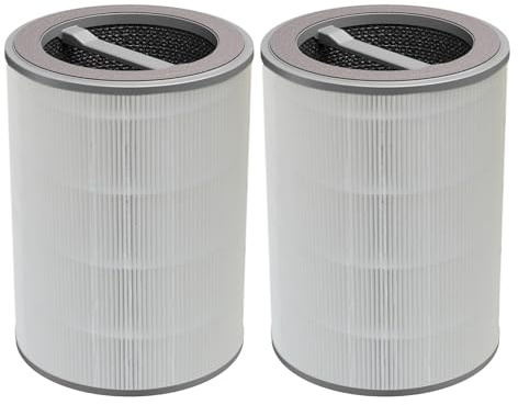 PUREBURG Paquete de 2 filtros HEPA de repuesto compatibles con purificador de aire inteligente WYZE, H13 de filtración de 4 etapas, carbón activado 2 en 1, limpieza de aire, polvo, COV, olor PM2.5
