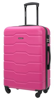 PUCCINI Koffer Alicante Hartschalenkoffer Handgepäck Trolley Leicht Reisekoffer mit 4 Rollen M-L-XL