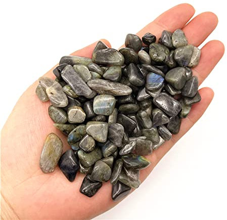 Home Sammlungen 50 g natürlicher Grauer Kies, Kristall-Edelstein, Aquarium, Heimdekoration, Steine, Kristalle, 5–7 mm, 50 g (Color : 8-12mm 50g)