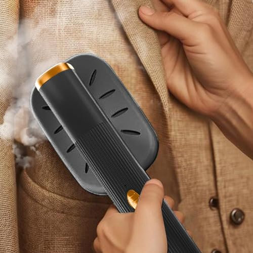 Upgrade Portable Ironing Machine, 180°Rotatable Handheld Mini Steam Iron, Foldable Travel Garment For Fabric Clothes,Good For Home And Travel (Black)