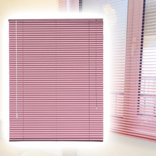 tangqindianzi Alu-Jalousie,Jalousien Fenster Raffrollo, Fenster Plissee,Klemmträgern, Sichtschutz, Lichtschutz, Blendschutz, Aluminium-Jalousie, für Fenster & Tür Wohnzimmer, Büro, Küche (80x130cm)