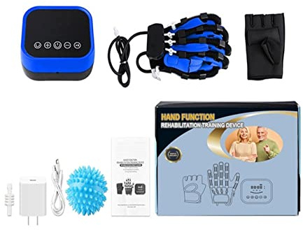 Handtrainer Elektrische Handrehabilitations-Roboter-Handschuhe Hand for Schlaganfall-Handwind-Hemiplegie-Finger-Rehabilitations-Roboter-Trainingshandschuhe Fingerschienen(Left,L)