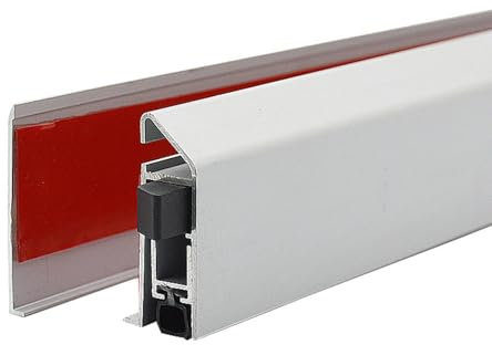 Astragale En T En Aluminium For Portes Doubles, For Portes Doubles Ouvrant Vers L'intérieur Et L'extérieur - For L'isolation Phonique Commerciale Et Résidentielle, Coupe-vent(Right opening)