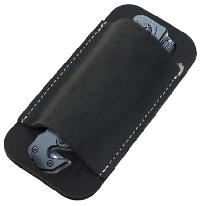 yztju Cintura per fondina per coltelli, guaina per coltelli in pelle - porta accessori portatili per misurazione orizzontale in pelle per Natale, compleanni, padre
