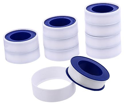 IWOWHERO 30 Pcs Ptfe Sealant Tape 12mm X 0.075mm X 10m Plastic Cover for Plumbing Leak Prevention Moisture Resistant Thread Sealant Tapes