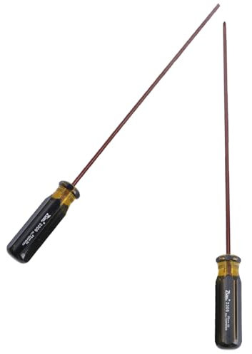 Tournevis Magnétique à Fente et Cruciforme Extra Long, 2 Pièces