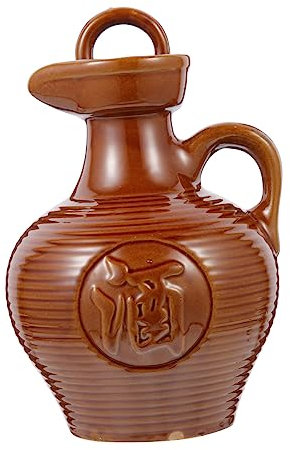 TOPPERFUN Petaca De Cerámica Recipiente Para Vino Jarra Para Servir Vino Asa Portátil Para Restaurante Accesorio Hogar Capacidad De Aprox Para Sangria y Puchero