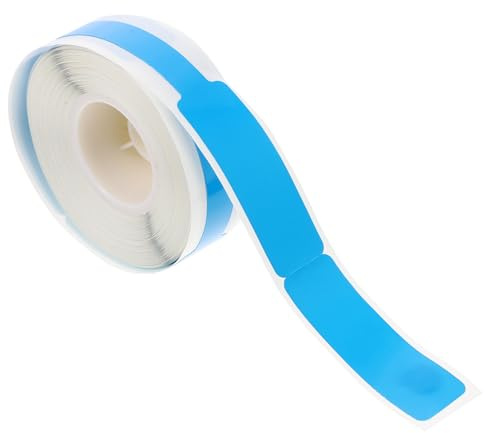 Healifty Etiquetas Térmicas Adhesivas para Cables y Cableado Resistentes al Agua 1 Rollo Azul para Identificación de Cables de Red Papel Térmico para Uso Telecomunicaciones