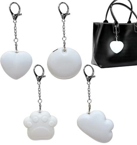 4 Pieces Touch Sensor Purse Lights Lampe LED Cœur Pour Sac À Main 2,2x3x5,25 Cm Lampe LED Pour Sacs À Main En Forme De Cœur Avec Capteur De Lumière Tactile Pour Femmes Filles Voyages Quotidien Soirées