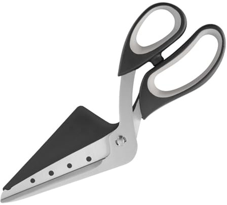 Tagliapizza ergonomico da cucina con impugnatura morbida anti-fatica forbici in acciaio inox ispessito lavabile in lavastoviglie taglierina per pizza in acciaio