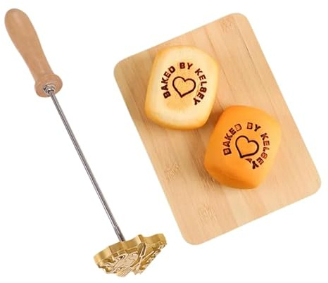 Timbro per pane personalizzato, logo personalizzato in ferro, logo personalizzato durevole per branding, strumento per bollo per grigliare all'aperto, pane, carne, hamburger, pelle di cocco, legno