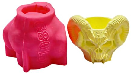 Snail Octopuses Skull Goat Shape Silicone Mould for Making Unique Pen Holders and Decorative