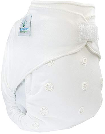 Blümchen OneSize Kuschel Höschenwindel 5 Stück BioBaumwolle (3-15kg) Klettverschluss