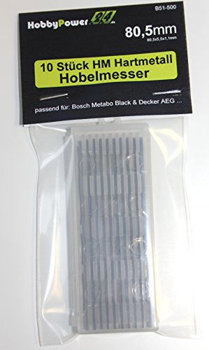 10 Stück Hartmetall HM Hobelmesser Wendemesser 80,5 für ELU MFF81 / MFF40 / MFF80