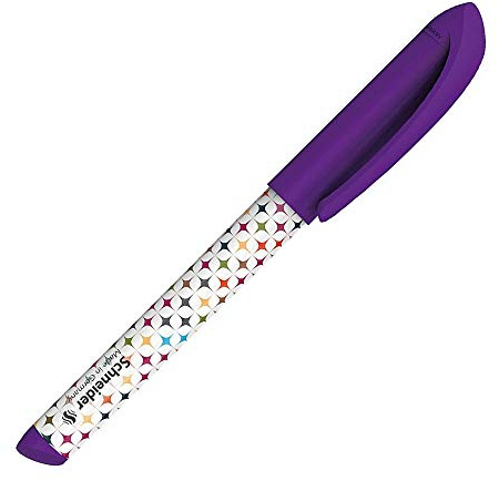 Schneider Tintenroller Voice violett, Kugelschreiber, Beidhändig, 0.5mm, Blau, Stern, Ergonomisch, 1 stück