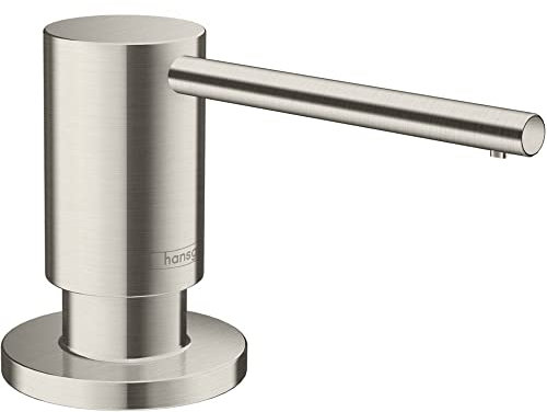 hansgrohe Spülmittel-/ Lotionspender Küchenzubehör (Accessoire, rund) Edelstahl Finish