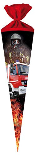 Cornet d'écolier - Insert de pompiers - Sac à sucre, cadeau de rentrée scolaire (70 cm)