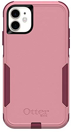 OtterBox iPhone 11 Commuter Series Case - Cupids Way (ROSEMARINE Pink/RED Plum), Slim & Tough, Pocket-Friendly, with Port Protection